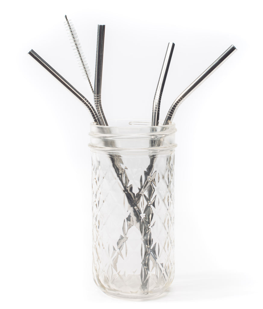 Silver Buffalo Harry Potter 4pc Reusable Plastic Straw Set,10x1.5x.25