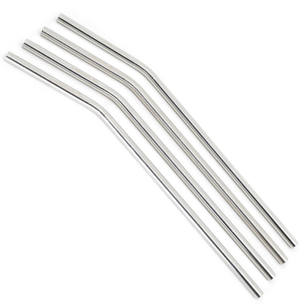 SipWell Stainless Steel Drinking Straws Set of 4, Curved metal Straws  reusable for 20 0z Tumbler, | Fits all Yeti SIC Simple Modern Tumblers,  Cleaning